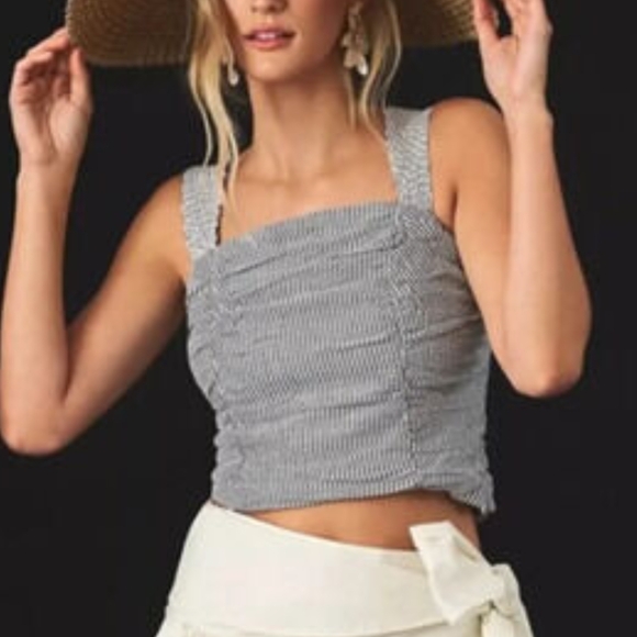 Anthropologie Tops - Anthropologie Pilcro Striped Sleeveless Top